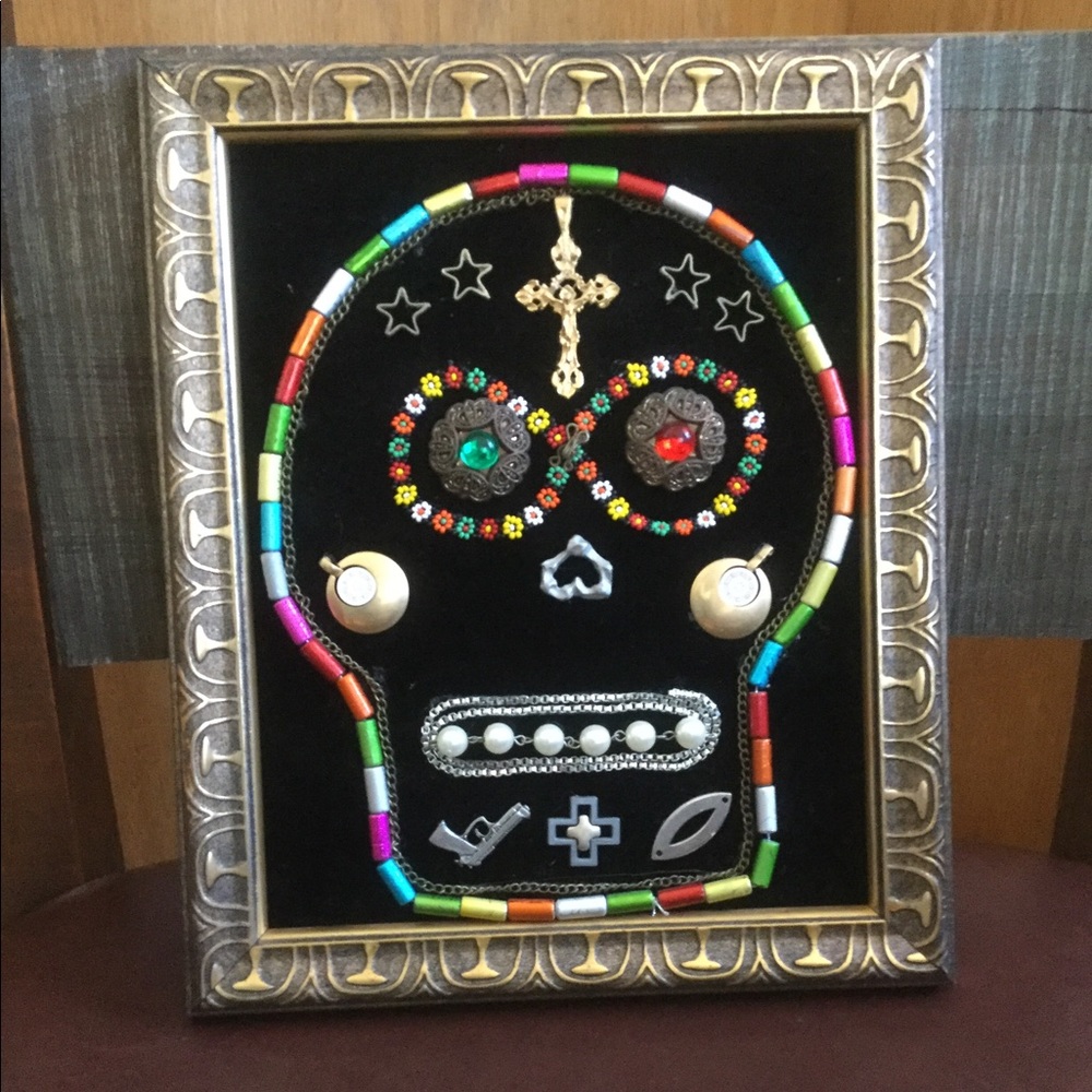 Handmade Original Skull Art